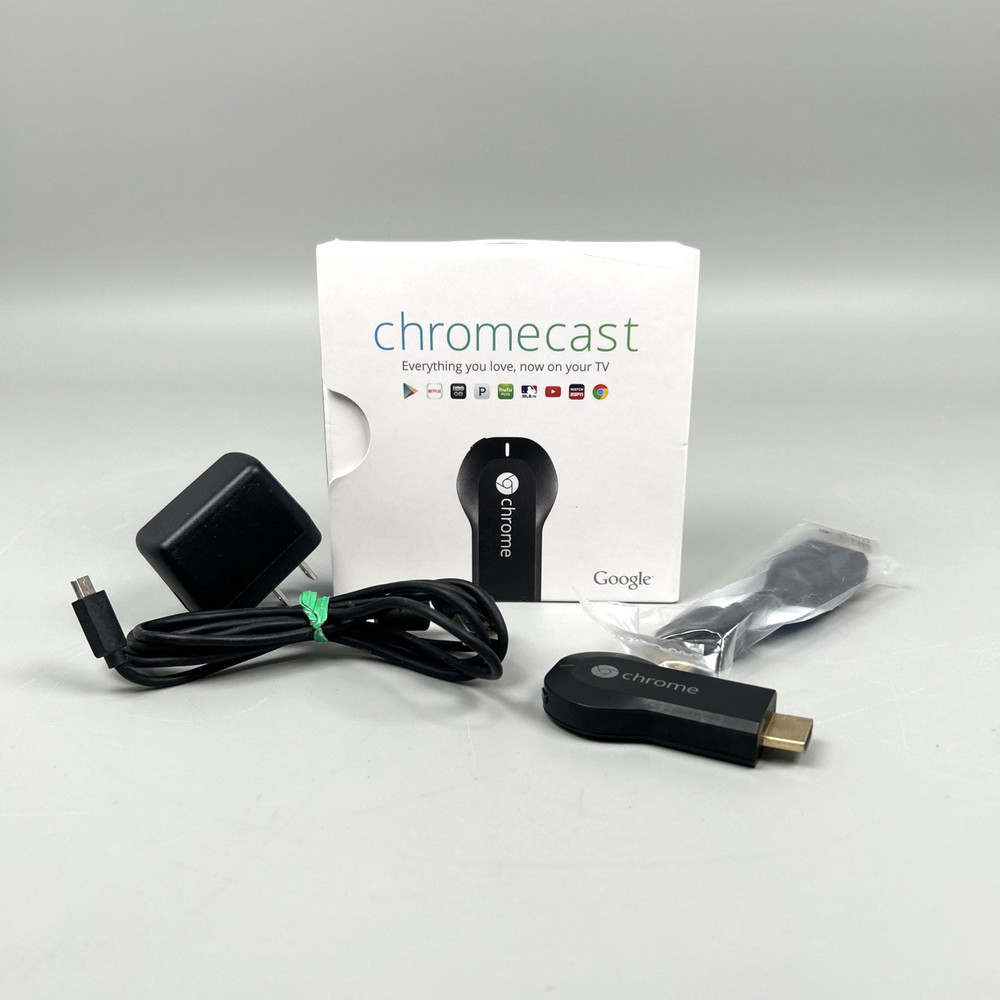 Google Chromecast 1st Gen H2G2-42 1080p HDMI Media Streamer Black – Tested