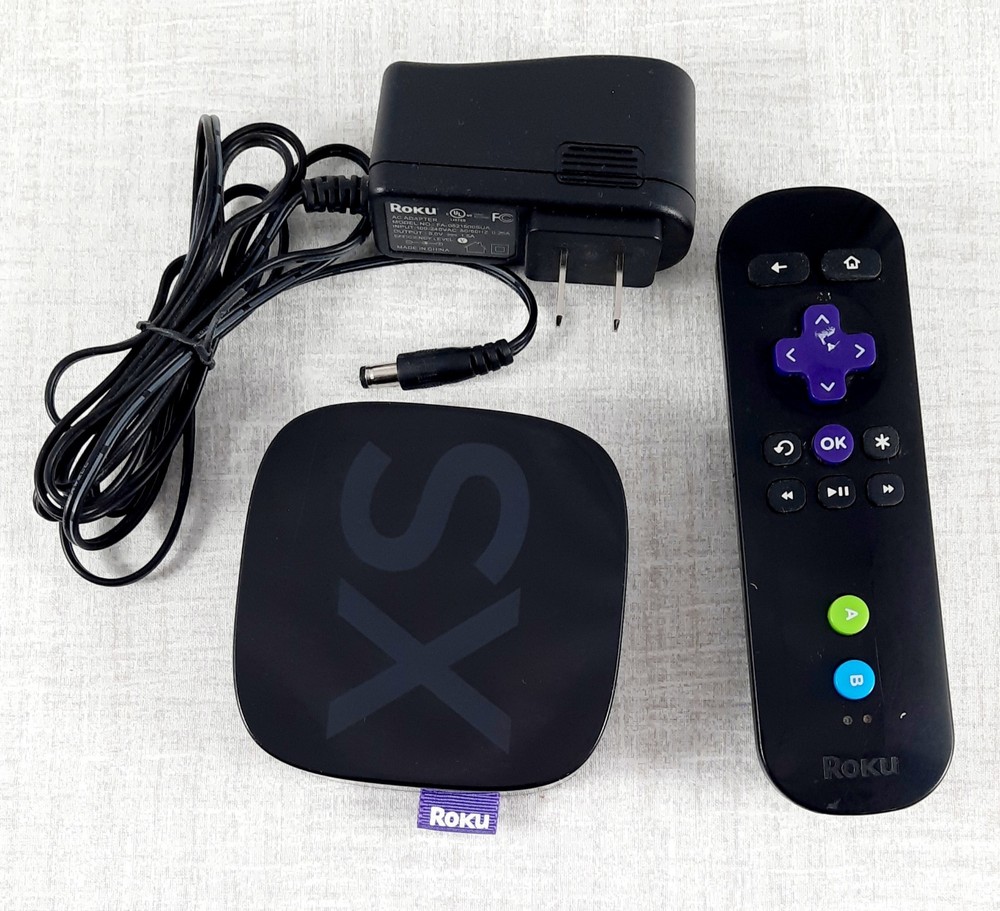 Roku 2 XS Black Media Streamer Model 3100X With Remote No Netflix