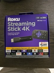 Roku Streaming Stick 4K/HDR/Dolby Vision Streaming Device with Roku Voice Remote