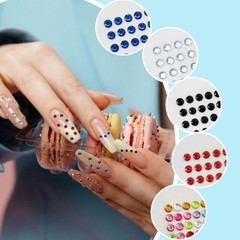 4 Sheets Self Adhesive Pearl Stickers, Self 4 Sizes Bling Rhinestone Sticker, Rh