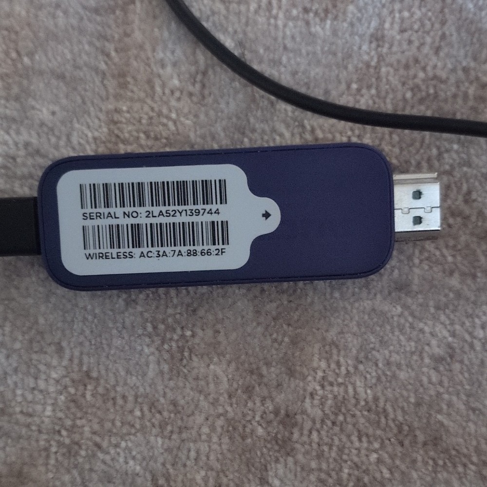 Roku Streaming Stick HDMI Wi-Fi Media Streamer Dongle Purple/Black
