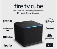 Fire TV Cube, Hands-Free Streaming Device with Alexa, Wi-Fi 6E, 4K Ultra HD NEW