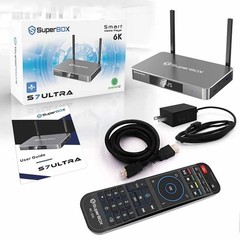 SuperBOX S7 ULTRA 6K Android 12 Media Player Wi-Fi HDMI Voice Control Black