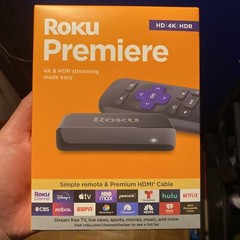 Roku Premiere 4K Digital Media Streamer – Black