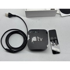 Apple TV HD 4th Gen 32GB Black Media Player A1625 with Siri Remote A1962 Box