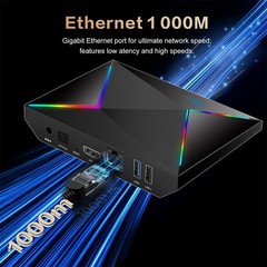 5G Media Player 8K HDMI Android 14.0 TV Box Smart Stream WIFI 6 Quad Core 4G+64G