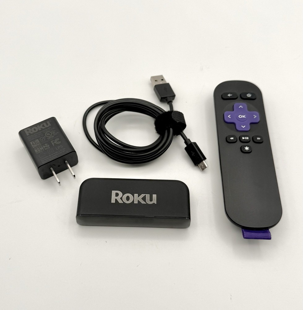 Roku Streaming 3700x with Power Adapter & Remote