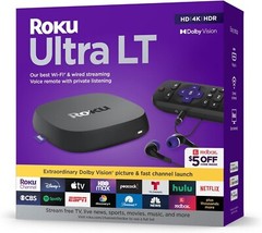 NEW Roku 4801RW Ultra LT Streaming Device 4K/HDR/Dolby Vision 2023 Release
