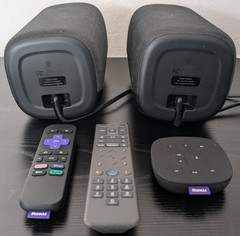 Pair Roku 9030x Wireless TV Speakers Tested-Works! Remote/Box/Comast Remote