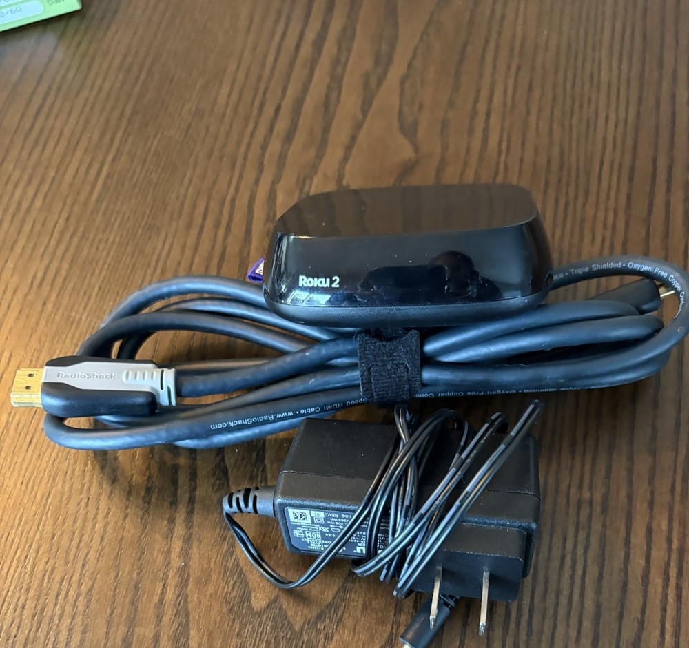 Roku 2 Model: 4210X2, Works, Includes Power Supply and HDMI Cord (NO Remote)