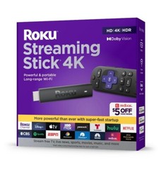 Roku Streaming Stick 4K Device 4K HDR Dolby Vision Voice Remote – 3820RW