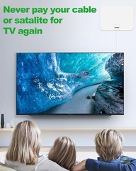 Antena De TV Television Digital Para TV Para Interior HD Canales Gratuitos 1080P