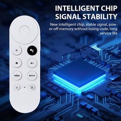 Chromecast Snow 4k Voice Remote Control Only Easy Streaming Media Player*