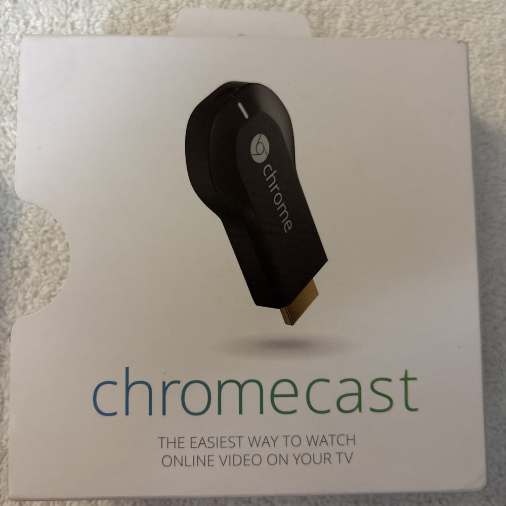 Google Chromecast H2G2-42 Black 1st Gen 1080p HDTV HDMI Streaming Media Player