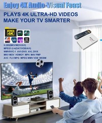 4K Ultra HD Media Player & HDD Enclosure 2-in-1,Digital Signage, Play H.265/H…