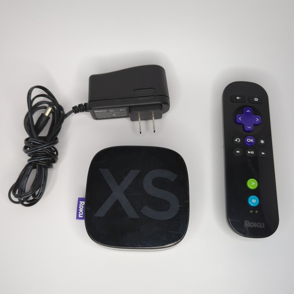 Roku 2 XS Media Streamer 3100X 2nd Gen w/ Remote & Power Adapter Tested Working