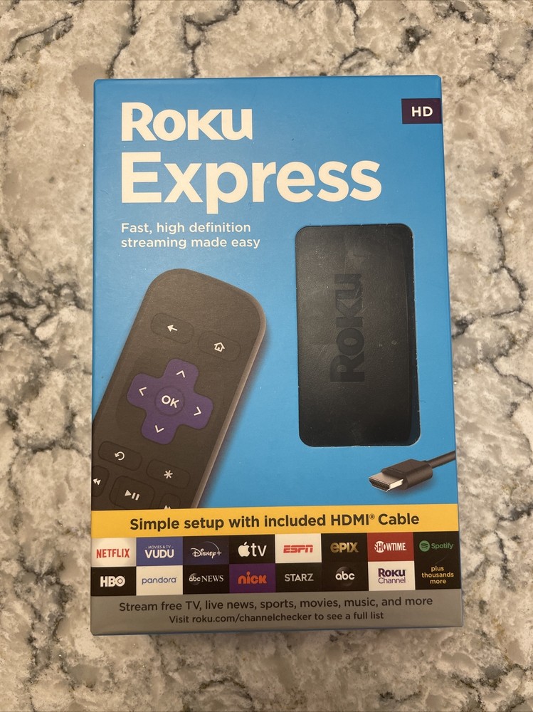 Roku 3930RW Express HD Streaming Media Player – Black Open Box. See Description