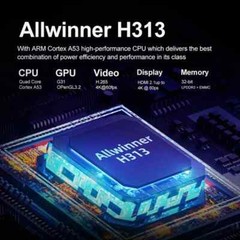 Hot XS97 K3 Android 10.0 Smart TV Box H313 Quad Cor us plug