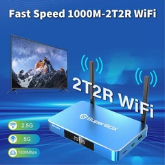 Streaming Box with all channel Superbox S7MAX 2026 VS VSEEBOX V6MAX MediaPlayer