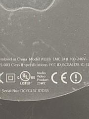 2 Apple TV Model: A1842 & A1378 NO REMOTE 1 Power Cord. READ