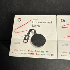 Google Chromecast Ultra 4K Digital Media – Black (GA3A00403A14) READ Lot Of 2