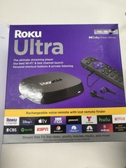 Roku Ultra 4802R Streaming Player Dolby Vision Atmos 4K HDR Voice Remote Black