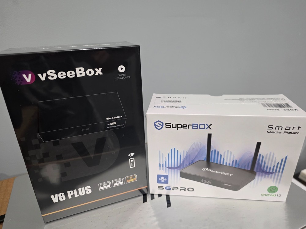VSeeBox V6 Plus 64GB Android TV Box + Bonus SuperBox S6 Pro | Fast Shipping