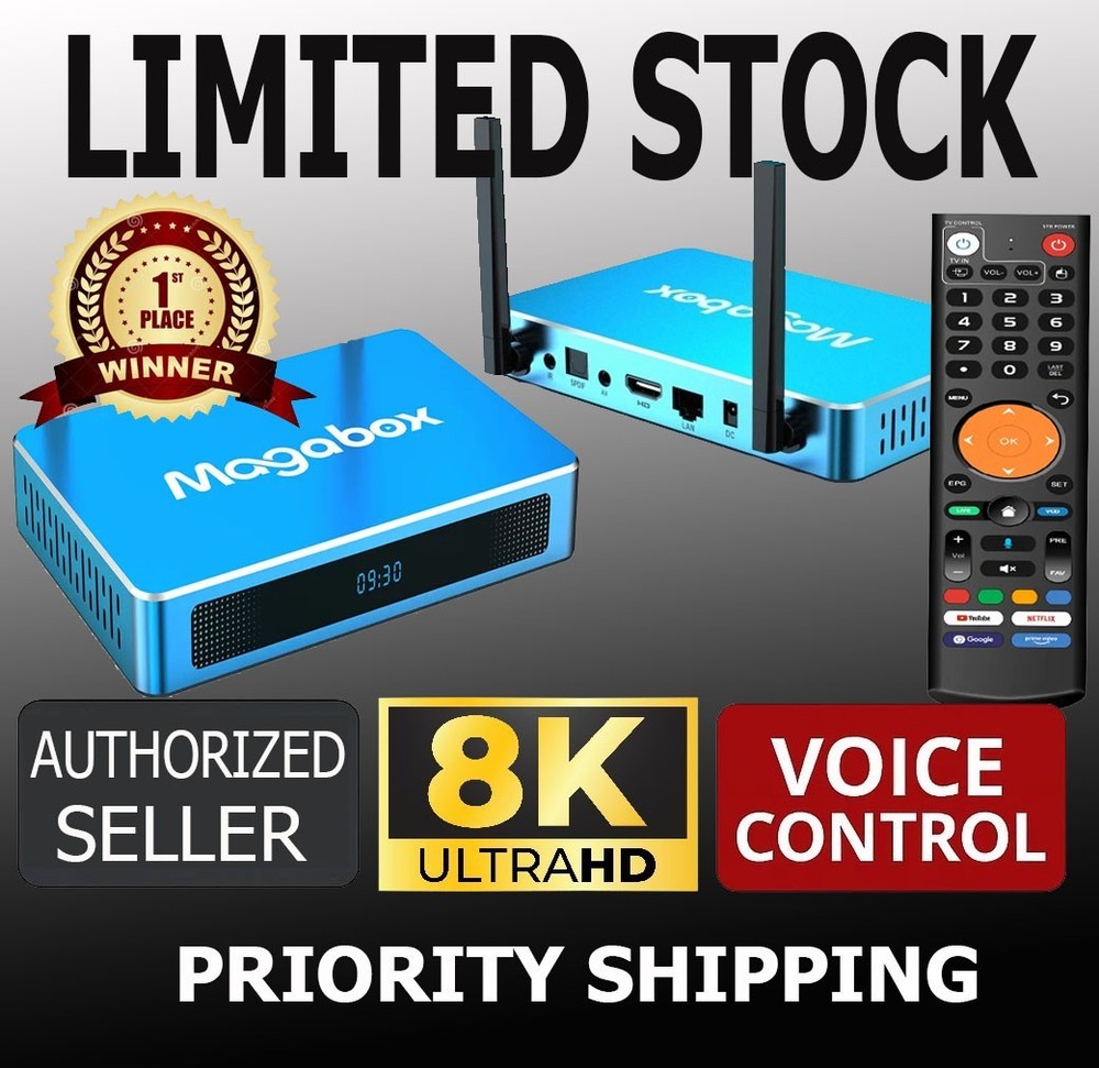 *NEW MAGABOX MG5 MAX, 8K UHD, 4GB RAM, 128G Wi‑Fi 6, Voice Remote, Fast USA Ship