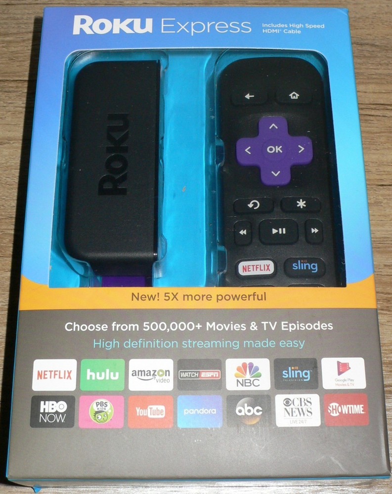 ROKU Express HDTV Streaming Device New in Factory Sealed Box Includes HDMI Cable