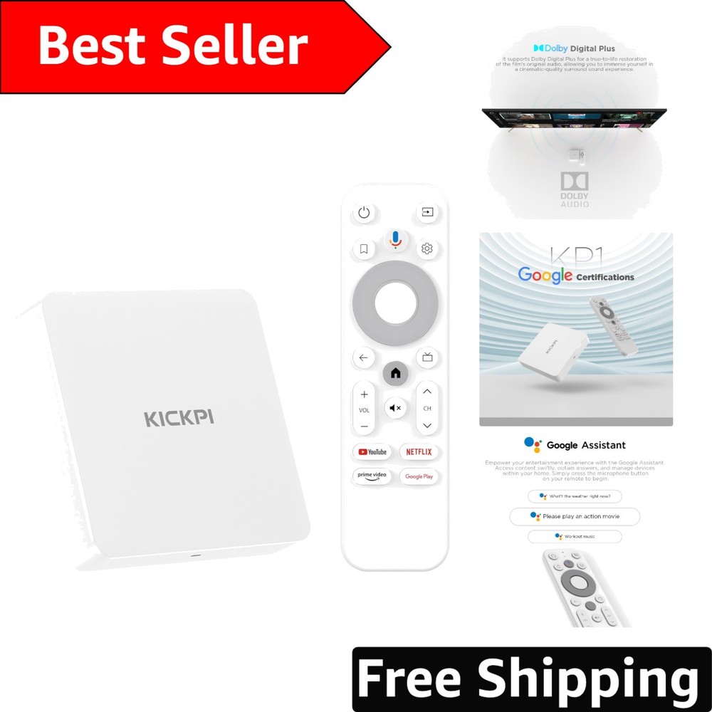 Android 11.0 KP1 TV Box – 4K Streaming with Voice Control & Chromecast