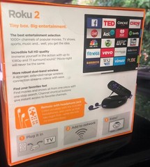 Roku 2 Media Streamer W/ Headphone Jack- Black (2720R) New & Factory Sealed