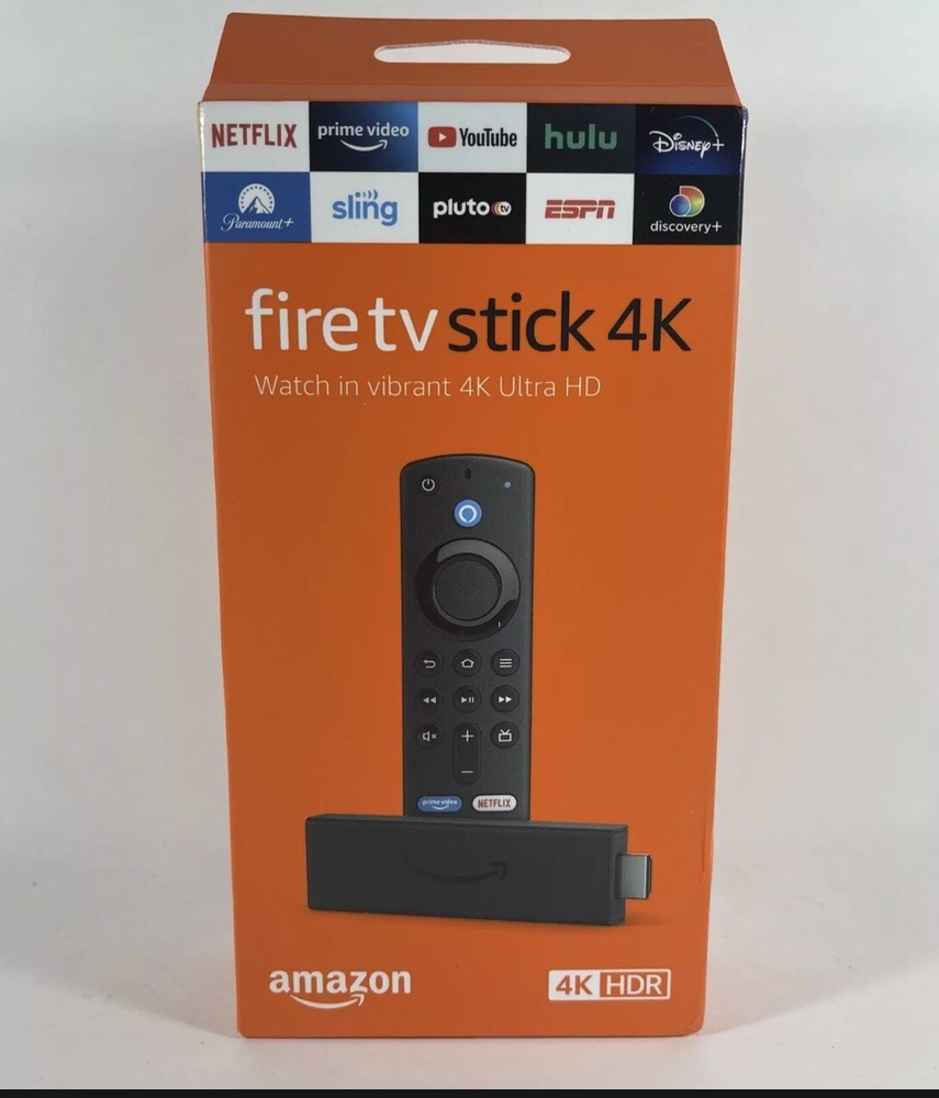 Amazon Fire TV Stick 4K, With Alexa Voice Remote Streaming, FireStick New-Sealed