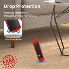 DUOLAXMENG Fire TV Stick 4K Max 2nd Gen Case Red+Mint