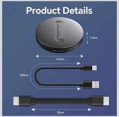 Wireless HDMI Display Dongle Adapter Miracast AirPlay DLNA 1080P Black