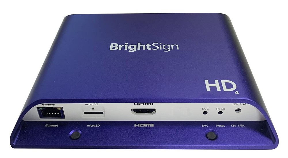 Brightsign Full HD Standard I/O Digital Signage Player HTML5 HD224