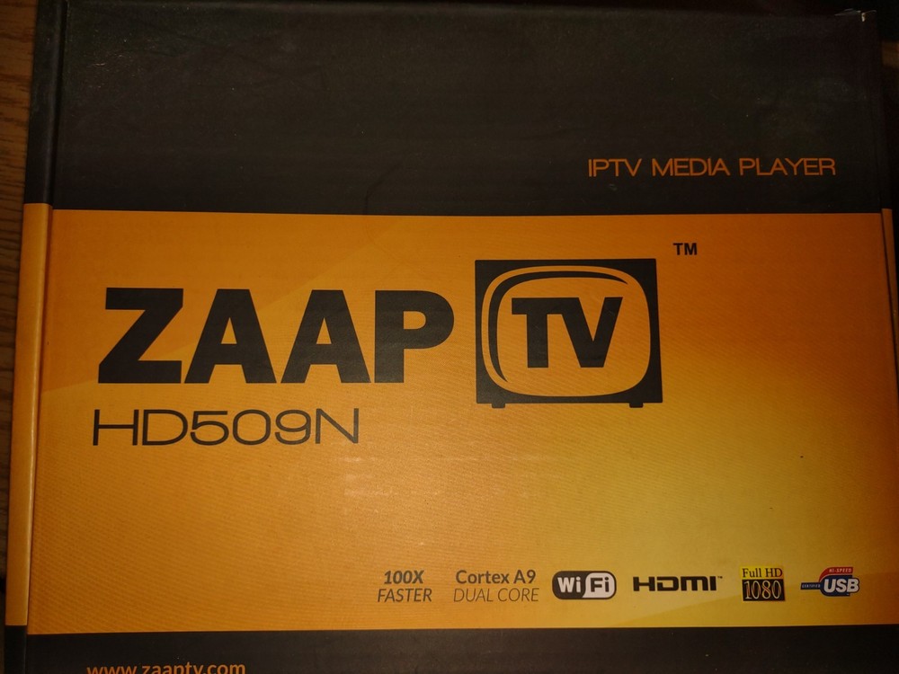 ZAAP TV HD509N IPTV Arabic TV