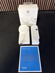 Google Chromecast with Google TV (Snow) Model GA01919-US 4K UHD