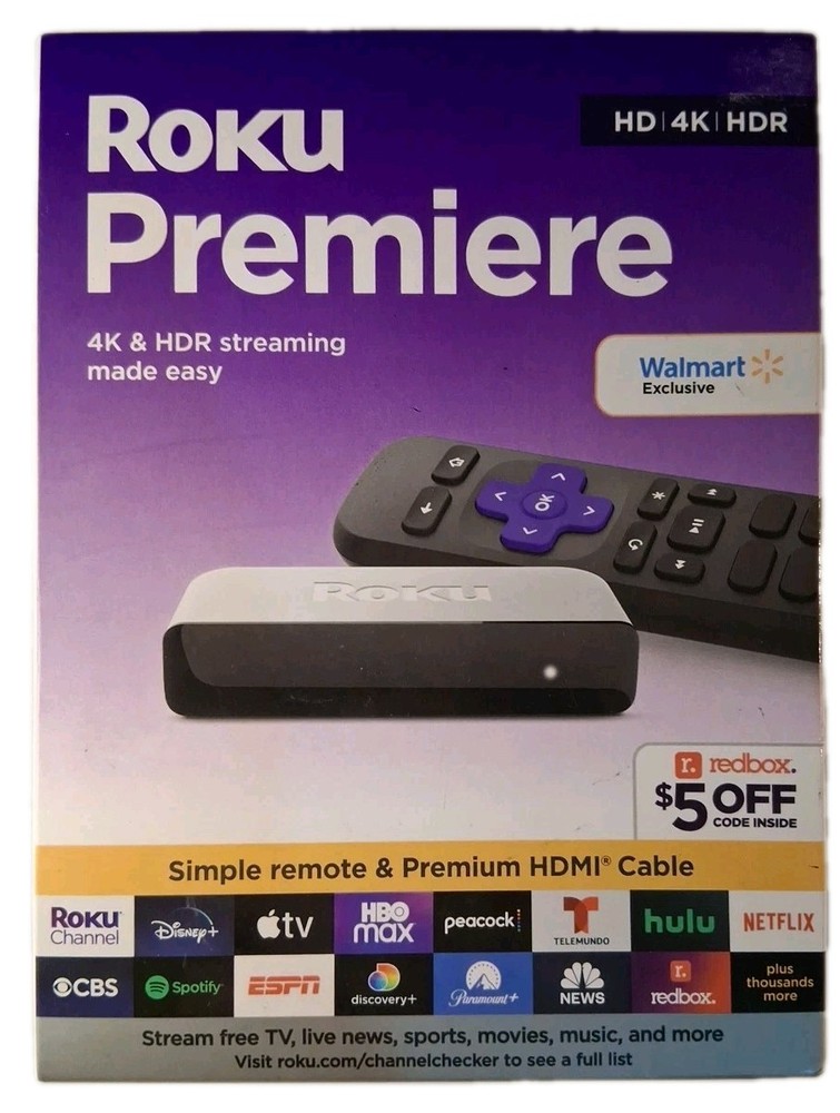 Roku Premiere 3920RW-SW HD | 4K | HDR Streaming Media Player #7175