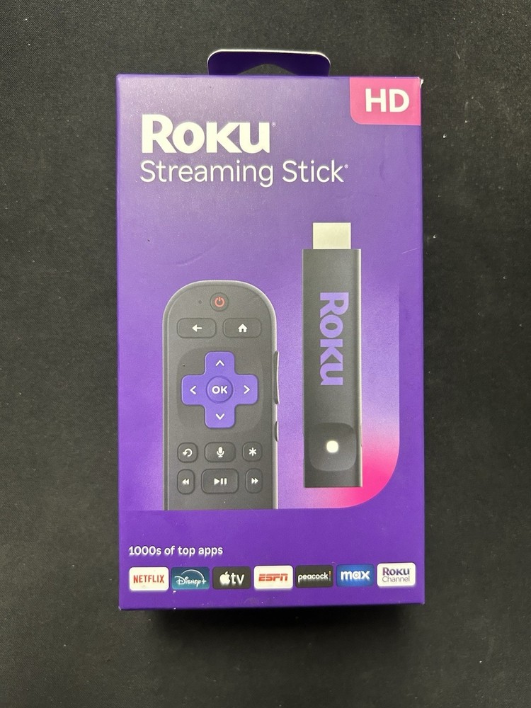 Roku 3840R Streaming Stick HD Media Player with Voice Remote – 2025 Model