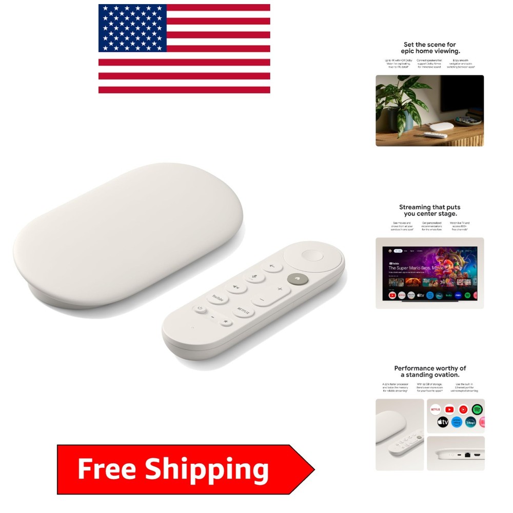 32GB 4K HDR Streaming Box – Voice Control, Dolby Vision & Smart Home Integration