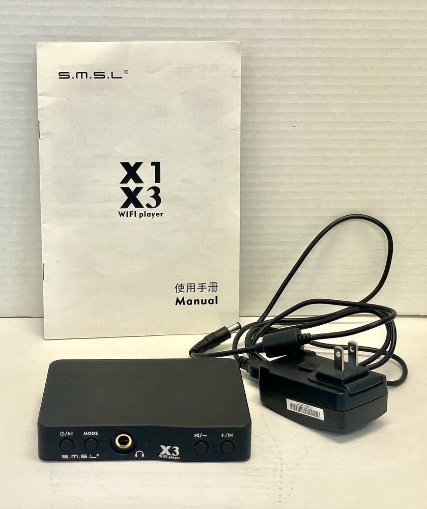 SMSL X3 WiFi HiFi Audio Player DAC DLNA AirPlay 24/192 Network Streamer – Black