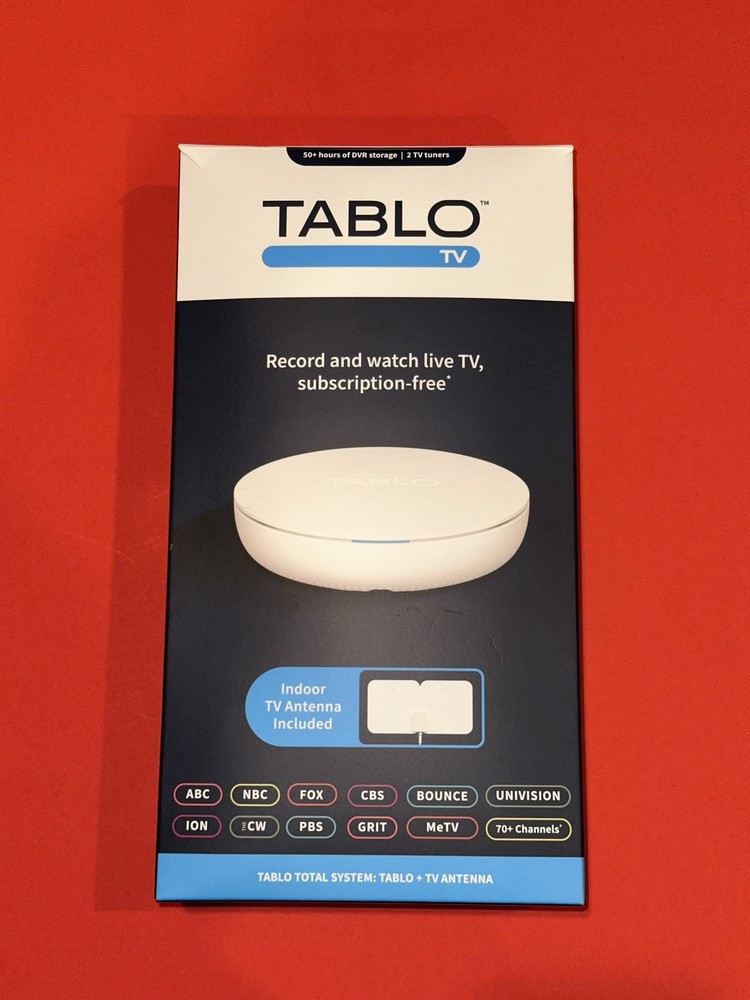 Tablo TV 2-Tuner TF12822B-AN-02-CN DVR w/Antenna Watch & Record Live TV 4th Gen