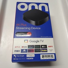 ONN 4K PLUS STREAMING BOX – GOOGLE TV – ULTRA FAST – 16GB Storage – 2 GB Ram