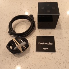Fire TV Cube (1st Gen), hands-free with Alexa and 4K Ultra HD and 1st Gen Alexa