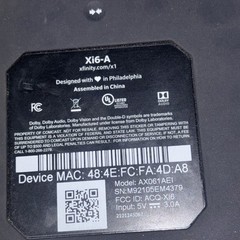 Xfinity Xi6-A Streaming X1 Wireless TV Box HDMI AX061AEI – No remote/power Cdd