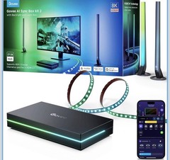 Govee AI Sync Box Kit 2 27-34″ HDMI 2 .1 with Backlight and 2 Light Bars