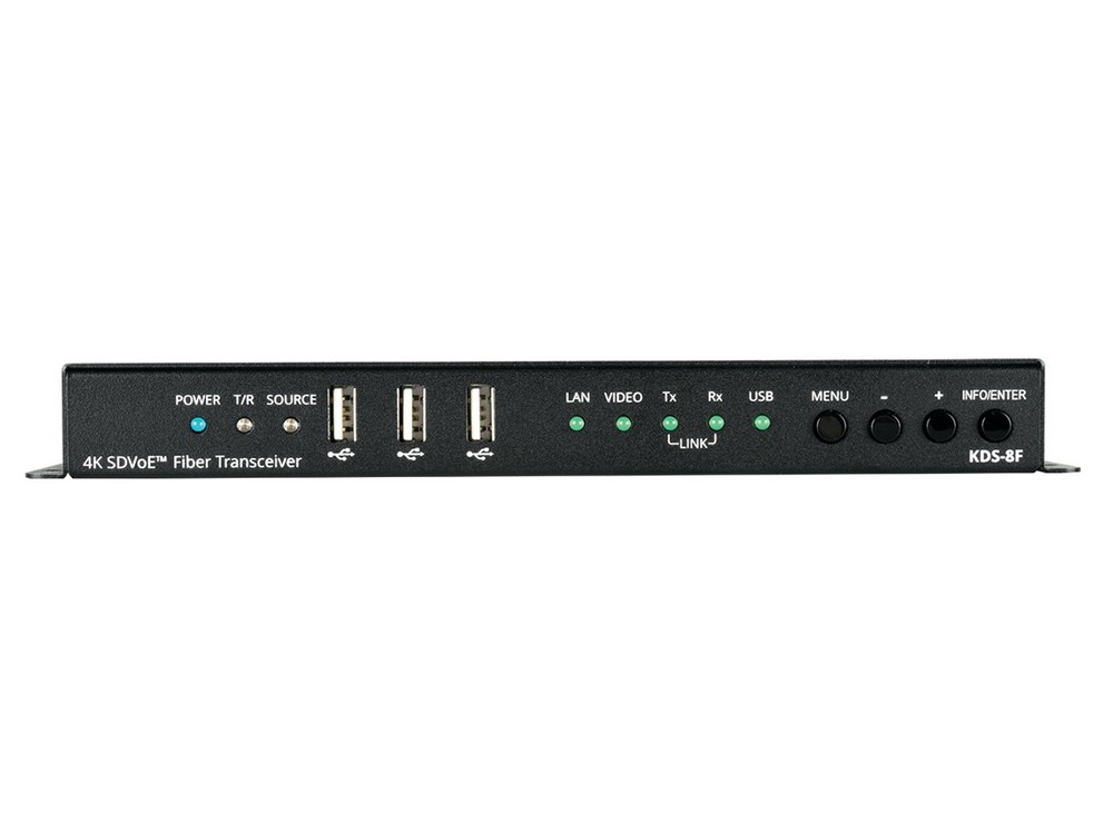 Kramer KDS-8F SDVoE Fiber Video Transceiver 4K60 HDR USB/RS232/IR