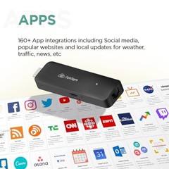 4K UHD Digital Signage Player Stick – Android Quad Core, HDMI, WiFi/Ethernet, Re