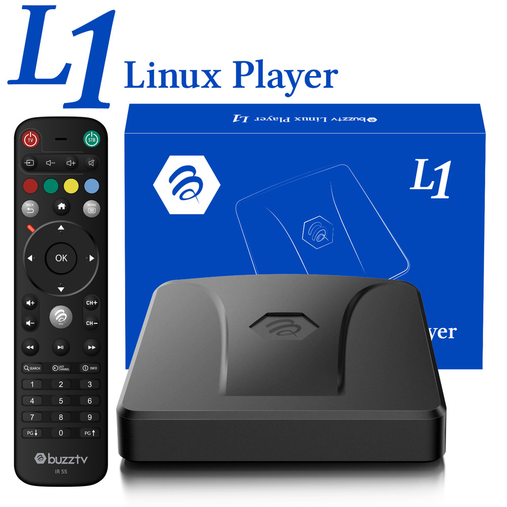 BuzzTV L1 Linux 4K OTT TV Box | Buzz 6 Lite OS Player | 2GB RAM 8GB Storage