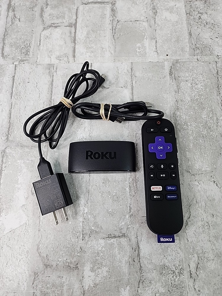 Roku Express 4K+ Model 3941X2 Media Streamer with Remote RC-GZ1 & Power Cable